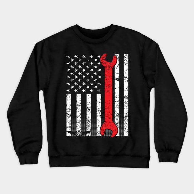 American Aircraft Maintenance Crewneck Sweatshirt by RelevantArt